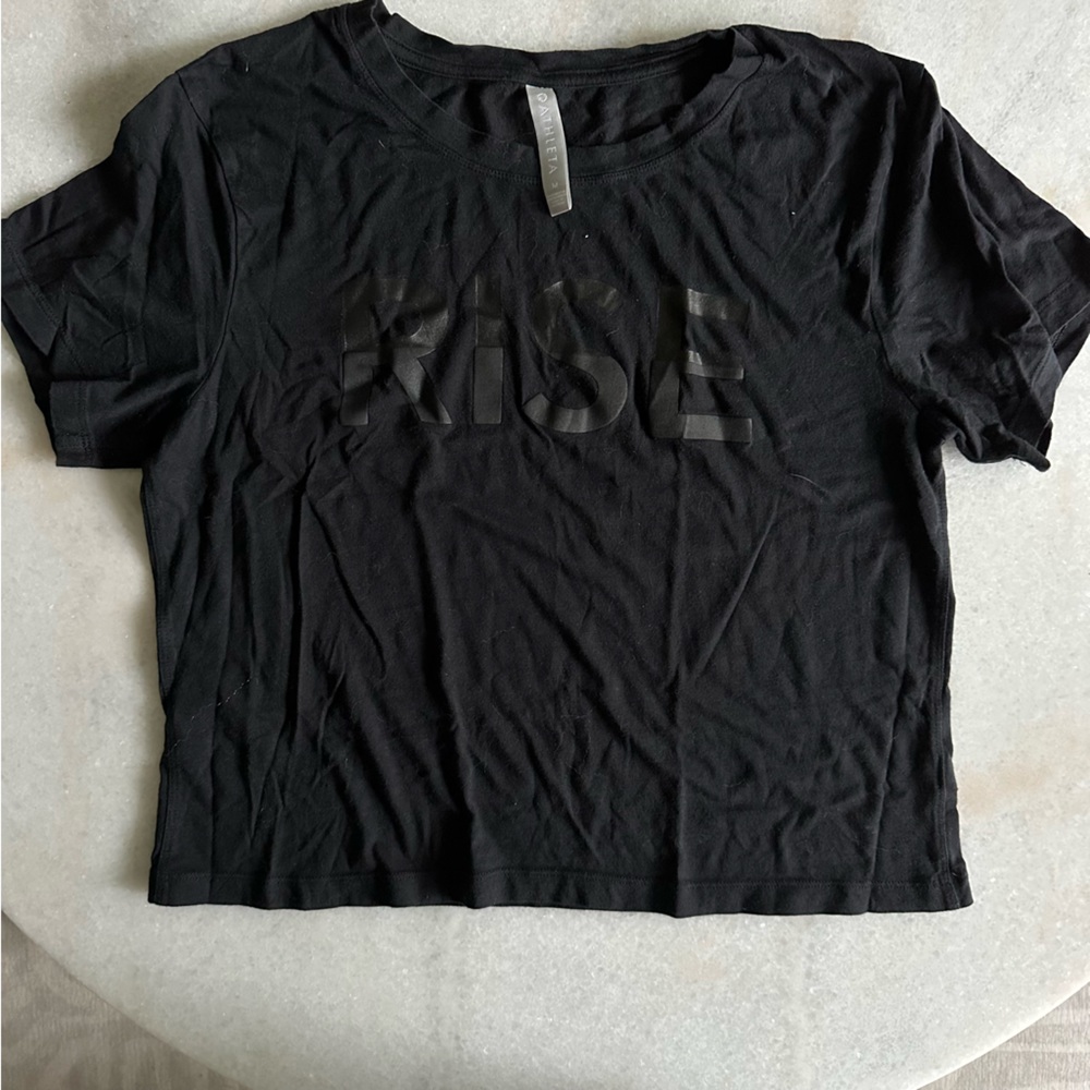 Athleta rise cropped tee